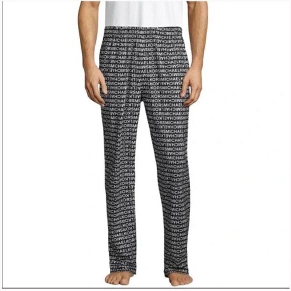 Michael Kors Monogram Lounge Pants Pajama Bottoms - Picture 1 of 10